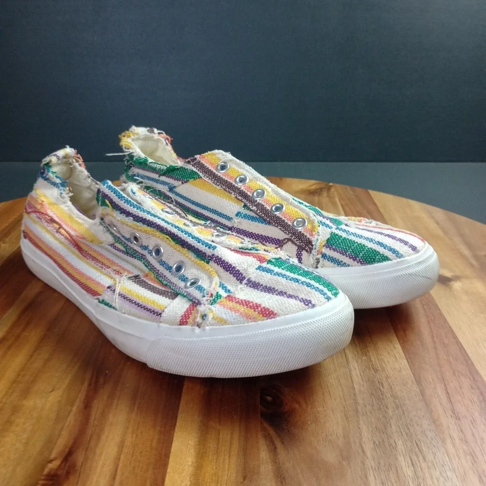 Corkys Babalu Slip On Canvas Shoes Sneaker Women's Size 10 Beach Vacation Resort
